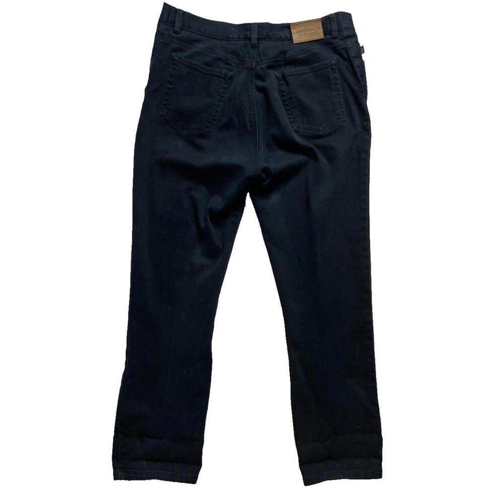 Lauren Jeans Ralph Lauren Indigo Dark Wash High Rise Straight Leg Denim 16 - Picture 3 of 5